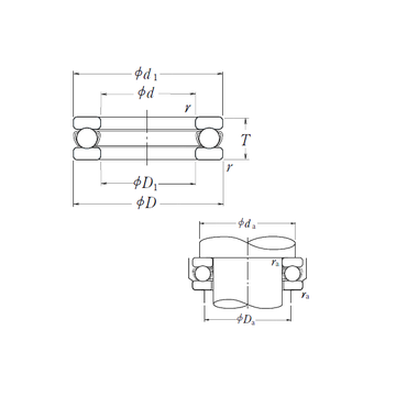 51332X NSK Thrust Ball Bearings