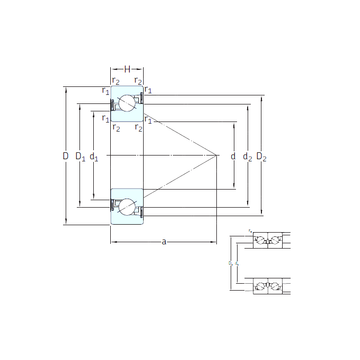 BS 55/120 /S 7P62U SNFA Thrust Ball Bearings