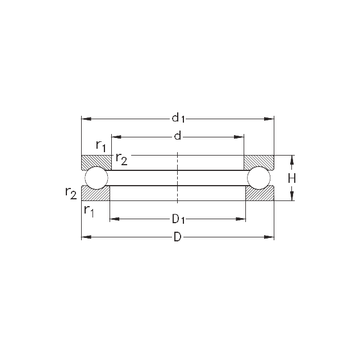 51102 NKE Thrust Ball Bearings