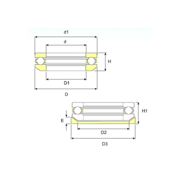 53312 U 312 ISB Thrust Ball Bearings