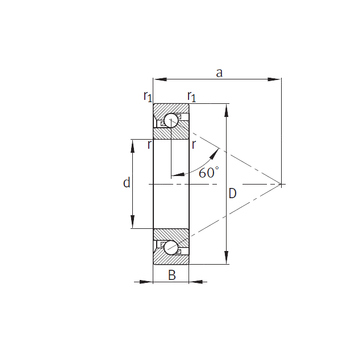 7602020-TVP FAG Thrust Ball Bearings