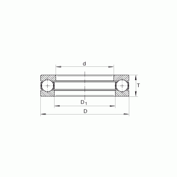 GT42 INA Thrust Ball Bearings