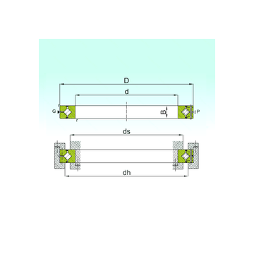 CRBH 12025 A ISB Thrust Roller Bearings