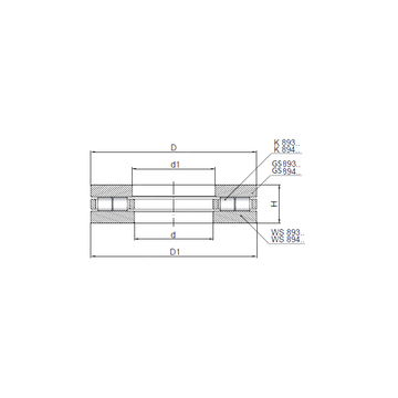 89432 CX Thrust Roller Bearings