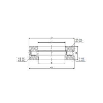 81207 ISO Thrust Roller Bearings