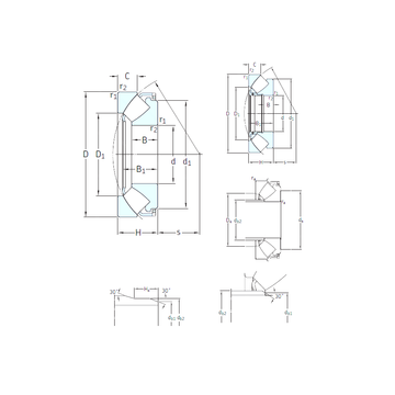 29422E SKF Thrust Roller Bearings