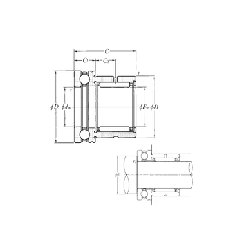 NKX35T2 NTN Complex Bearings