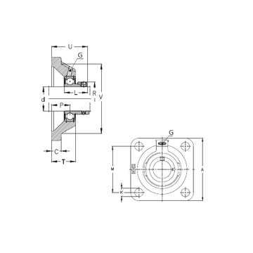 PCJ20-N NKE Bearing Units