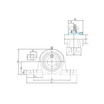 NAP206-19 KOYO Bearing Units