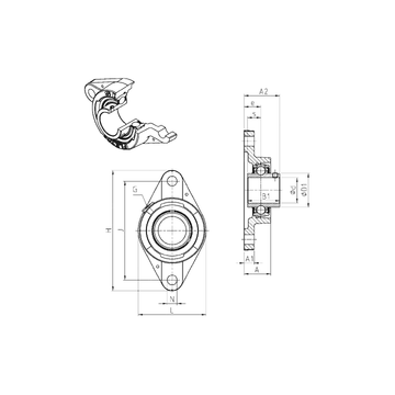 UCFLE208 SNR Bearing Units