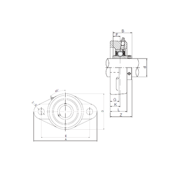 UCFL319 ISO Bearing Units