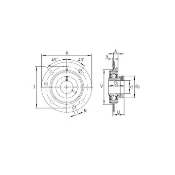 GRA40 INA Bearing Units