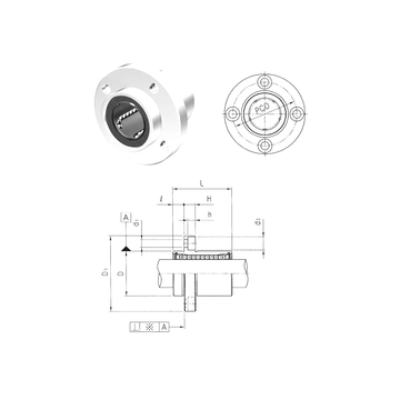 LMFP50UU Samick Linear Bearings