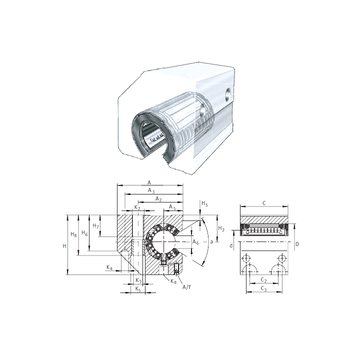 KGSCS40-PP-AS INA Linear Bearings