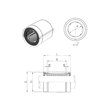 LME16UUAJ Samick Linear Bearings