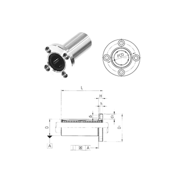 LMEF60LUU Samick Linear Bearings