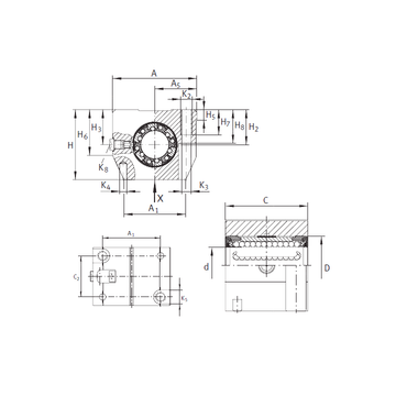 KGN 30 C-PP-AS INA Linear Bearings