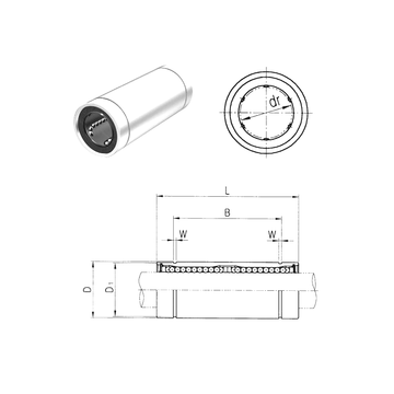 LME40L Samick Linear Bearings