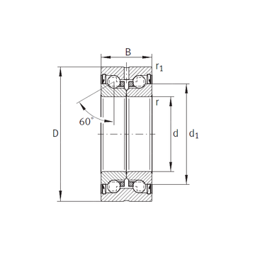 ZKLN0832-2RS INA Thrust Ball Bearings #1 image