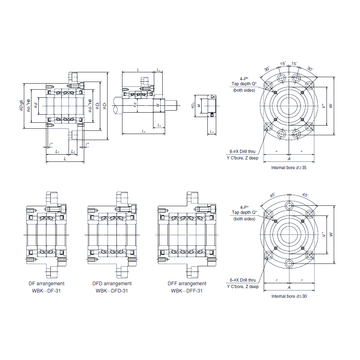 WBK35DFF-31 NSK Thrust Ball Bearings #1 image