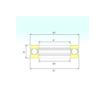 51212 ISB Thrust Ball Bearings #1 image