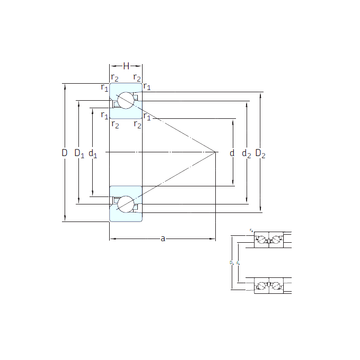 BS 330 7P62U SNFA Thrust Ball Bearings #1 image