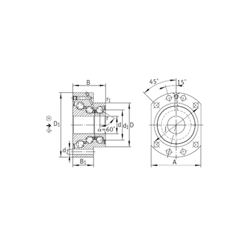 DKLFA40140-2RS INA Thrust Ball Bearings #1 image