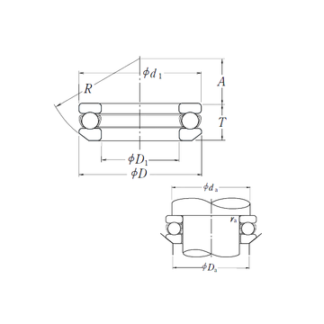 53234X NSK Thrust Ball Bearings #1 image