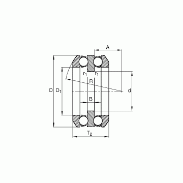 54211 FAG Thrust Ball Bearings #1 image