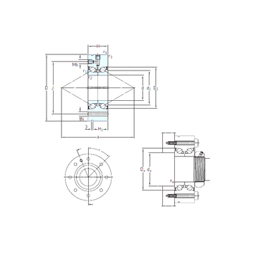 BEAM 50/115/Z 7P60 SNFA Thrust Ball Bearings #1 image