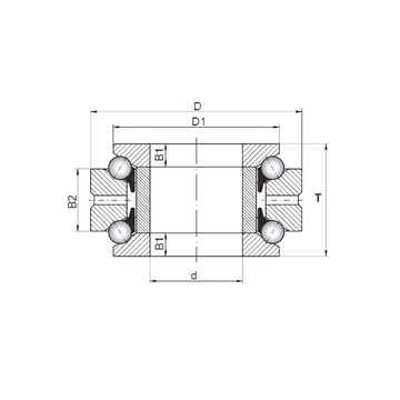 234780 ISO Thrust Ball Bearings #1 image