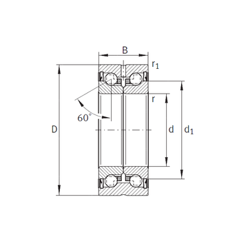 ZKLN1034-2RS-PE INA Thrust Ball Bearings #1 image