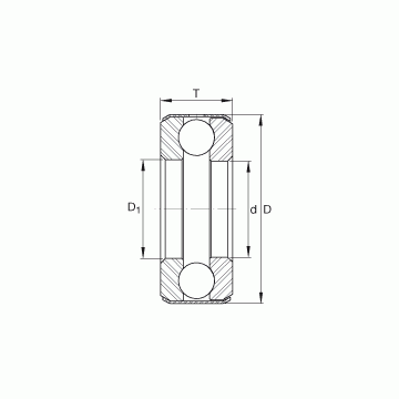 B16 INA Thrust Ball Bearings #1 image