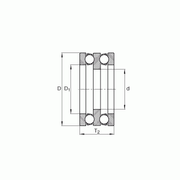 195X03 INA Thrust Ball Bearings #1 image