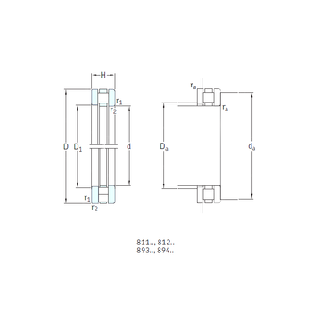 81207TN SKF Thrust Roller Bearings #1 image