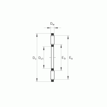 AXK0619-TV INA Thrust Roller Bearings #1 image