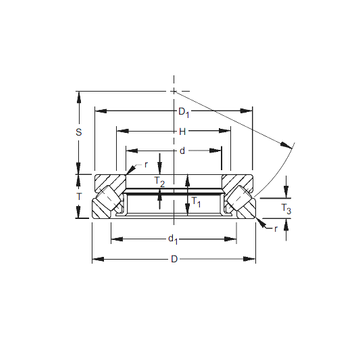 29496EM Timken Thrust Roller Bearings #1 image