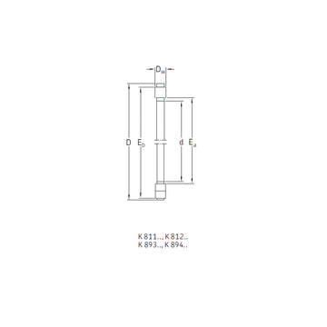 K81156M SKF Thrust Roller Bearings #1 image