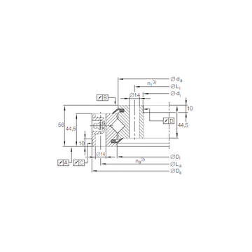 XSU 14 0544 INA Thrust Roller Bearings #1 image