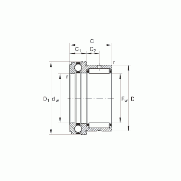 NKX20 INA Complex Bearings #1 image