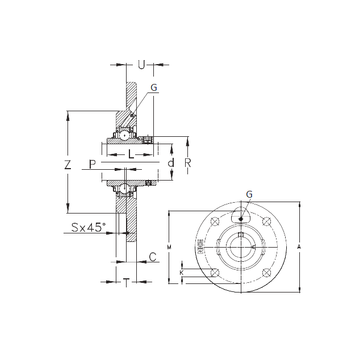 RMEY70 NKE Bearing Units #1 image