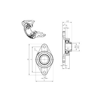 USFLE205 SNR Bearing Units #1 image