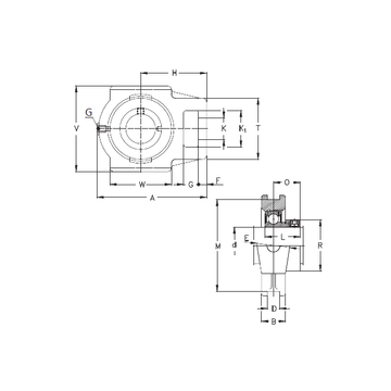 RTUE 120 NKE Bearing Units #1 image