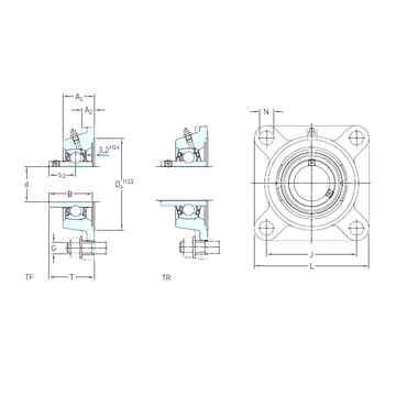 FY 45 TR SKF Bearing Units #1 image