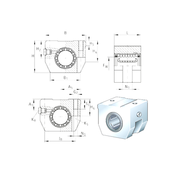 KGHK06-B-PP-AS INA Bearing Units #1 image