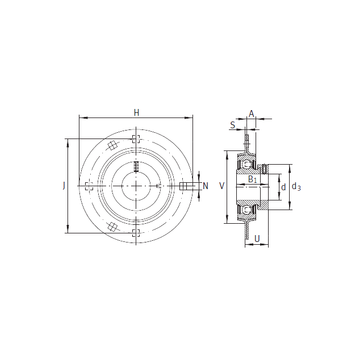 RA30 INA Bearing Units #1 image