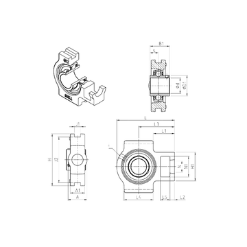 UCT203 SNR Bearing Units #1 image