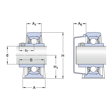 SY 35 TDW SKF Bearing Units #1 image