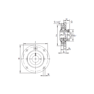 RME20-N INA Bearing Units #1 image