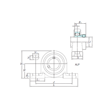 ALP207 KOYO Bearing Units #1 image